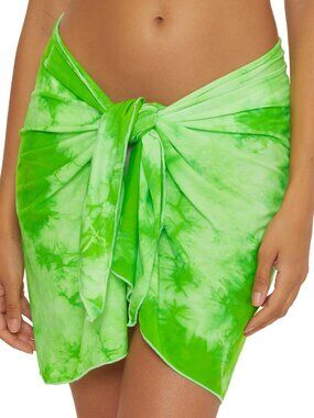 BCA By Rebecca Virtue Oasis Multiway Sarong Cover-Up Pareo Beach Wrap in Lime